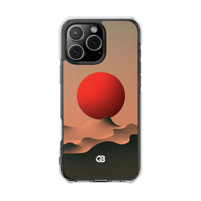 Crimson Sol Ridge · Clear Impact Magnetic Phone Case for iPhone · Red