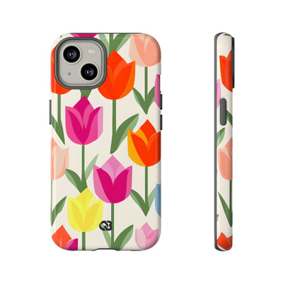 Vibrant Petal Grid · Tough Fundas para teléfono para iPhone