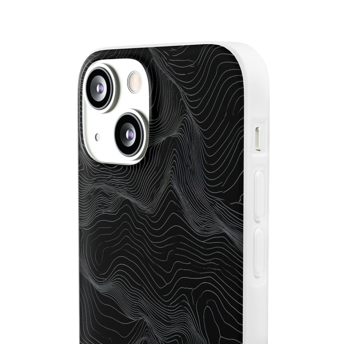 Obsidian Contour Elevation · Lite Phone Case for iPhone ·  Black