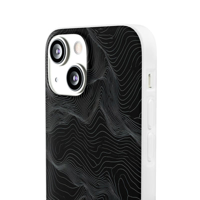Obsidian Contour Elevation · Lite Phone Case for iPhone ·  Black