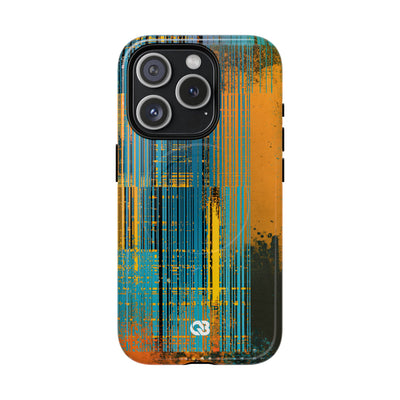 Cyber Glitch Stream · Tough 2.0 Magnetic Phone Case for iPhone · Teal