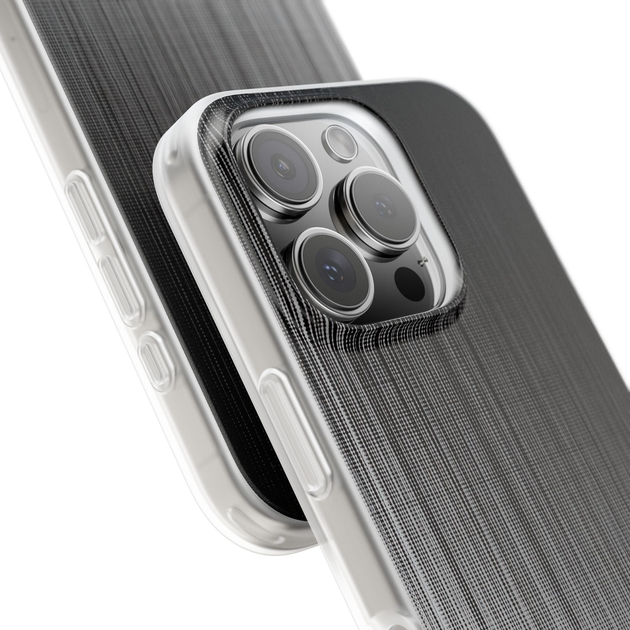 Grey Lite Phone Case for iPhone - Static Vertical Dither