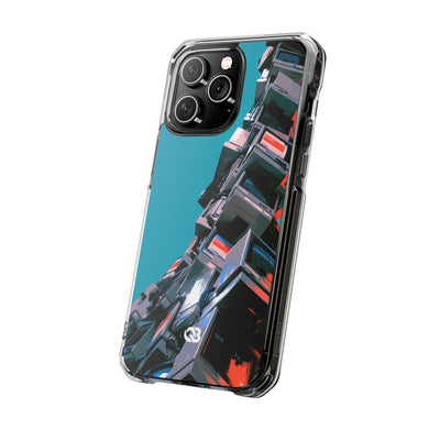 System Error Spire · Clear Impact Magnetic Phone Case for iPhone · Teal
