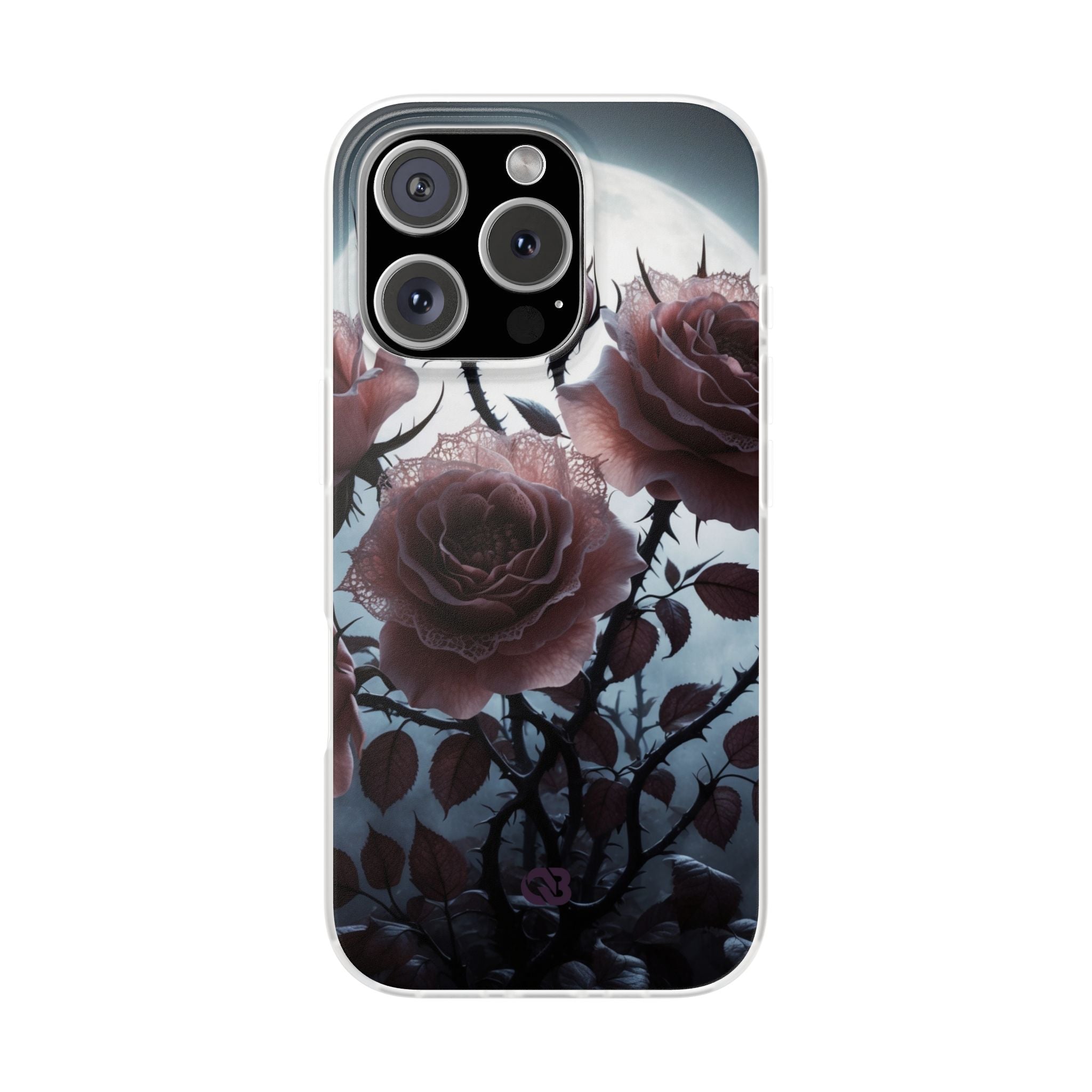 Lunar Lace Petals · Soft Coque de téléphone pour iPhone