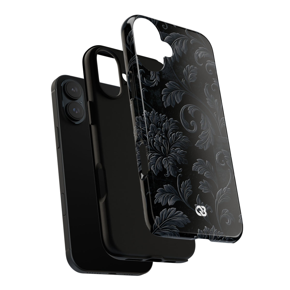 Obsidian Damask · Tough Phone Case for iPhone · Black