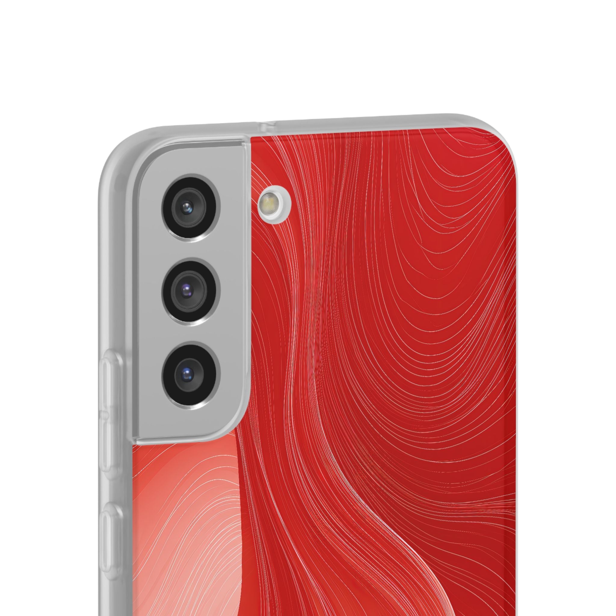 Red Lite Phone Case for Samsung - Crimson Silk Strands