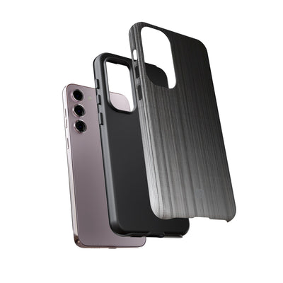 Grey Tough Phone Case for Samsung - Static Vertical Dither