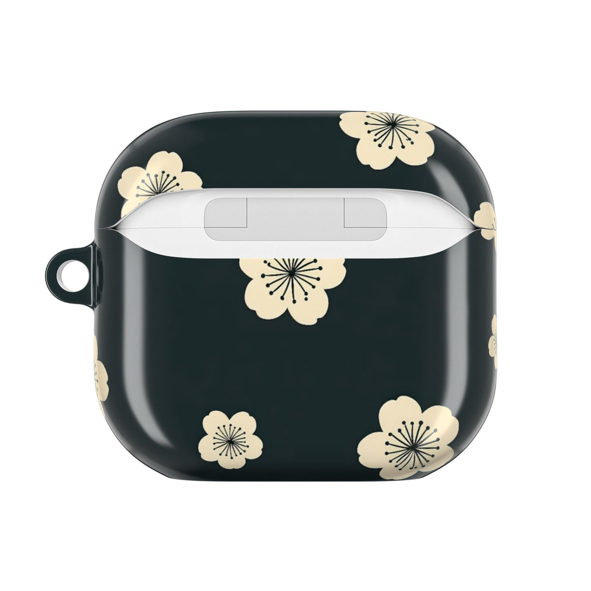 Midnight Sakura Bloom · Hard Case for AirPods & AirPods Pro · Black