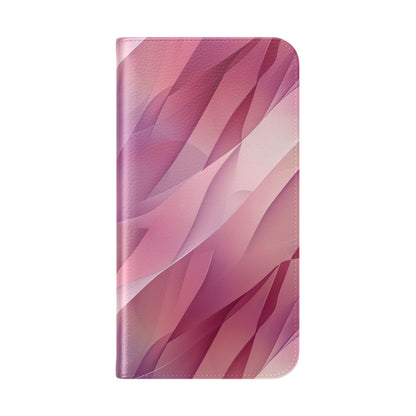 Pink Leafwave - iPhone 16 Plus Case - Wallet