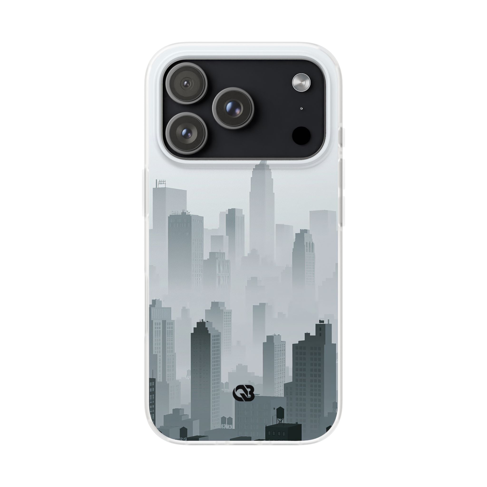Grey Lite Phone Case for iPhone - Steel Mist Skyline