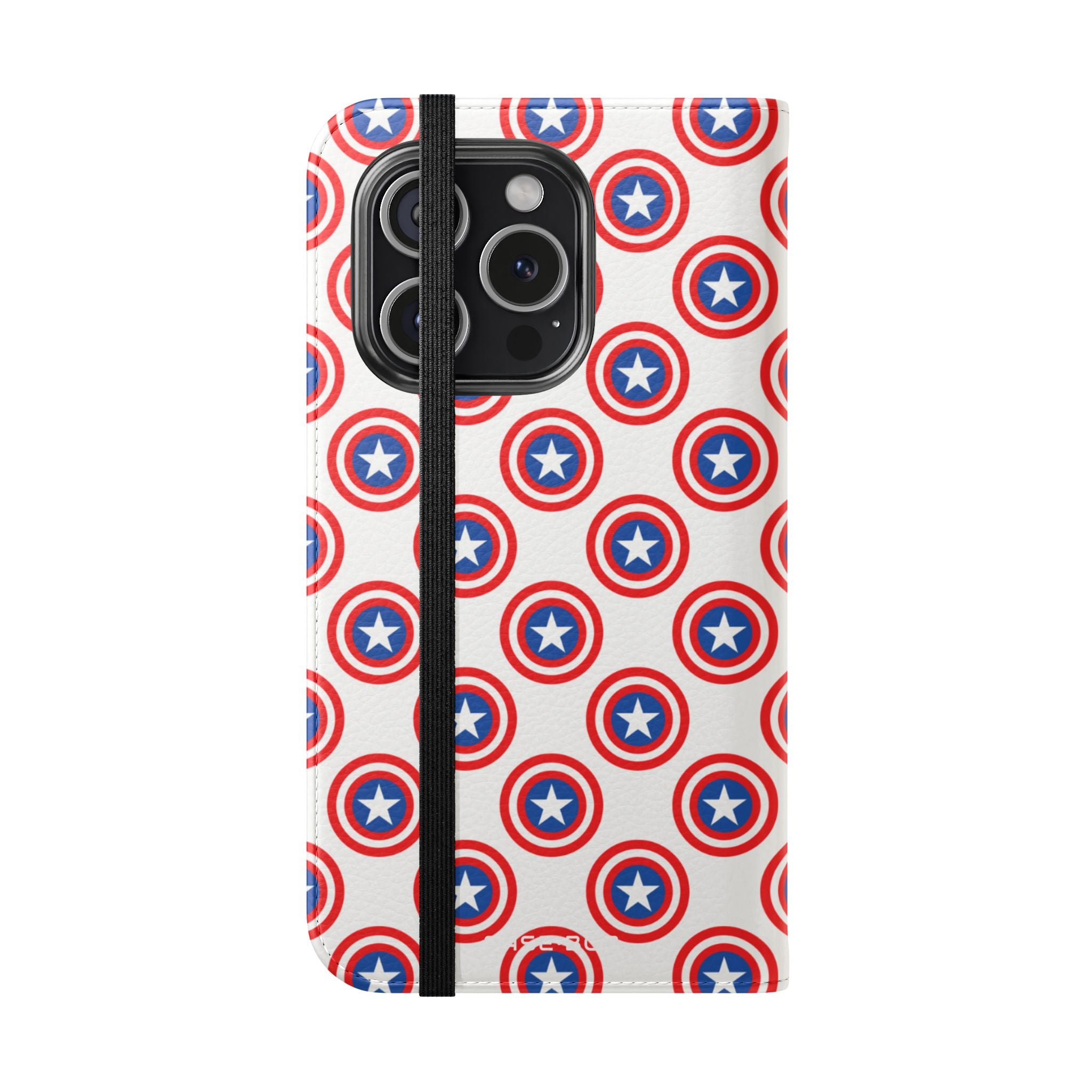 Star Shield Pattern - iPhone 15 Pro Case - Wallet