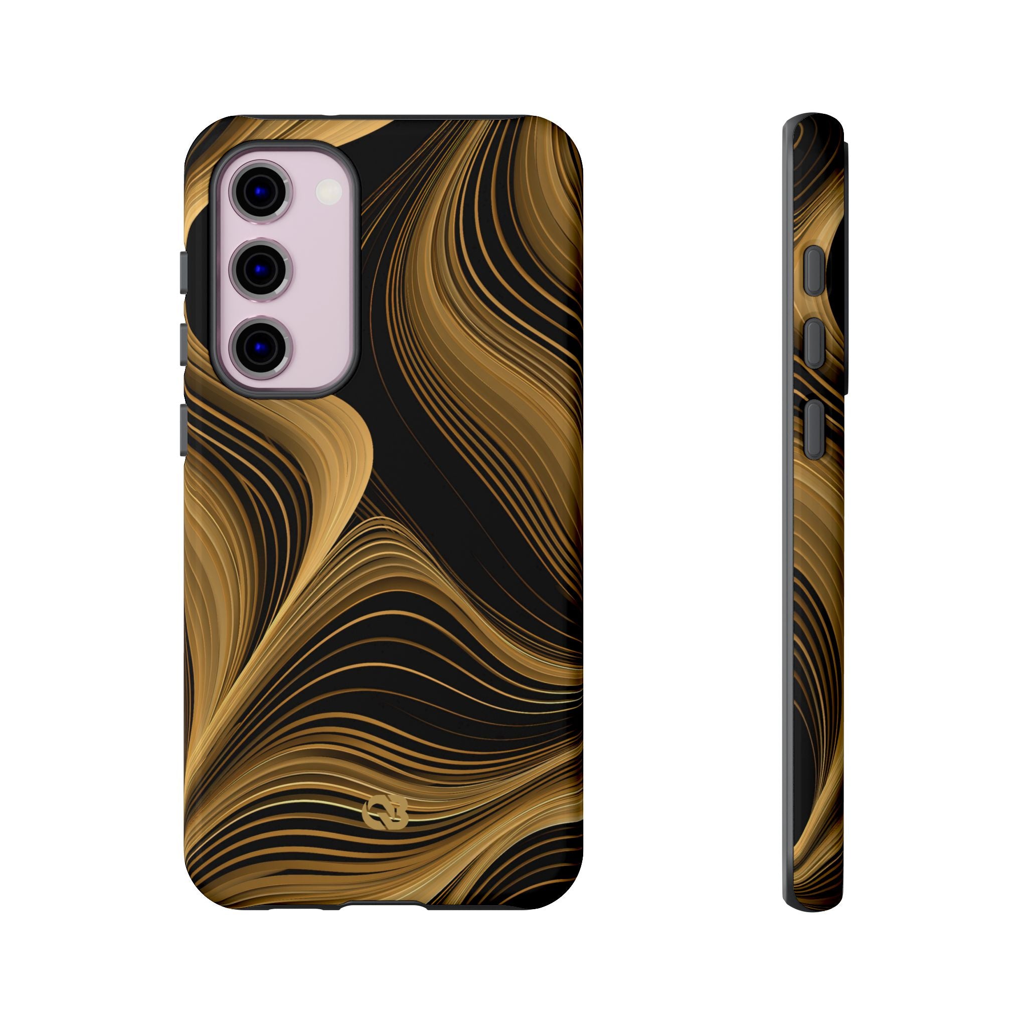 Gold Tough Phone Case for Samsung - Molten Copper Strands