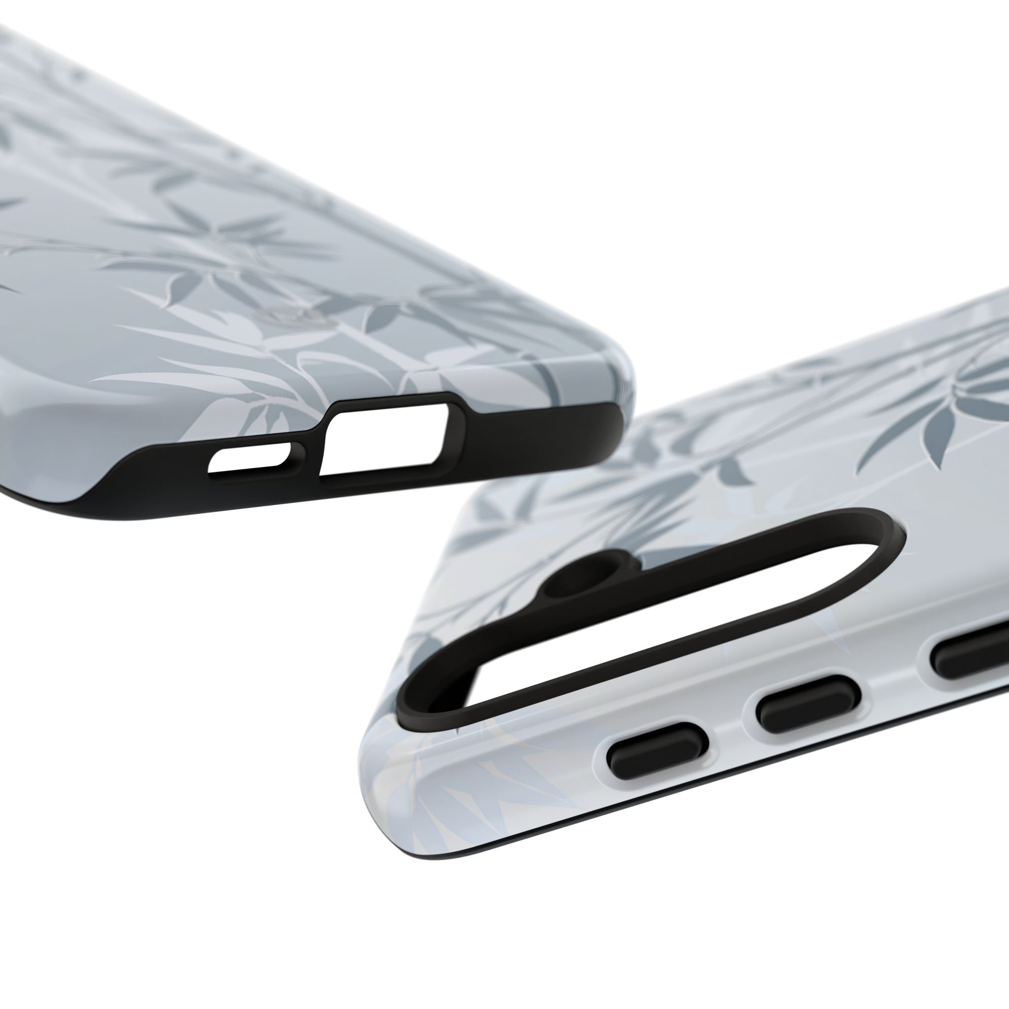 Blue Tough Phone Case for Samsung - Slate Bamboo Shadow