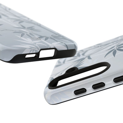 Blue Tough Phone Case for Samsung - Slate Bamboo Shadow