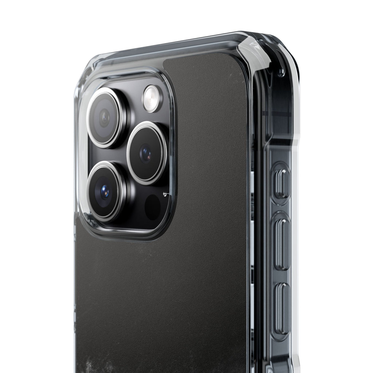 Crimson Void · Clear Impact Magnetic Phone Case for iPhone ·  Black