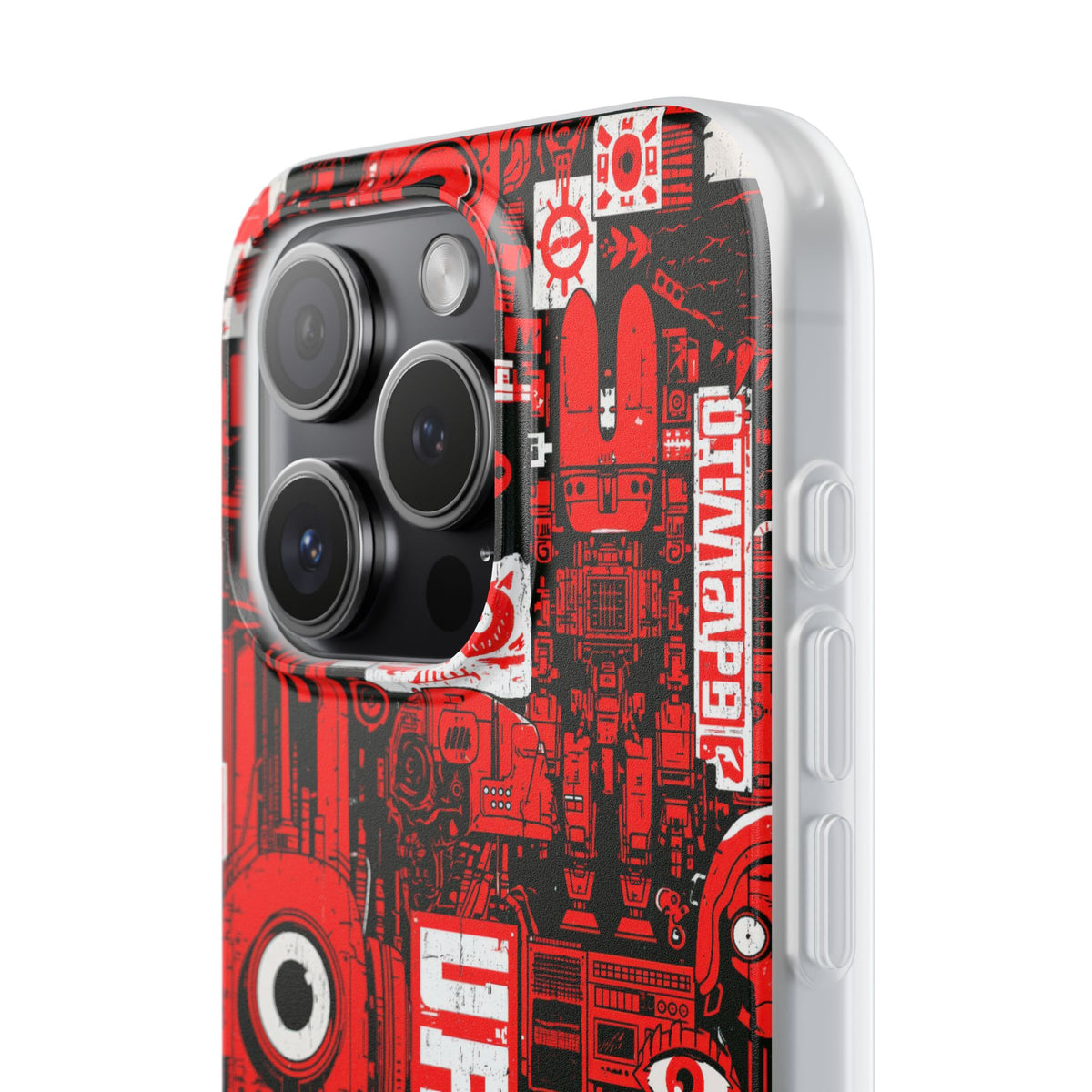 Neo Mecha Collage · Lite Phone Case for iPhone ·  Red