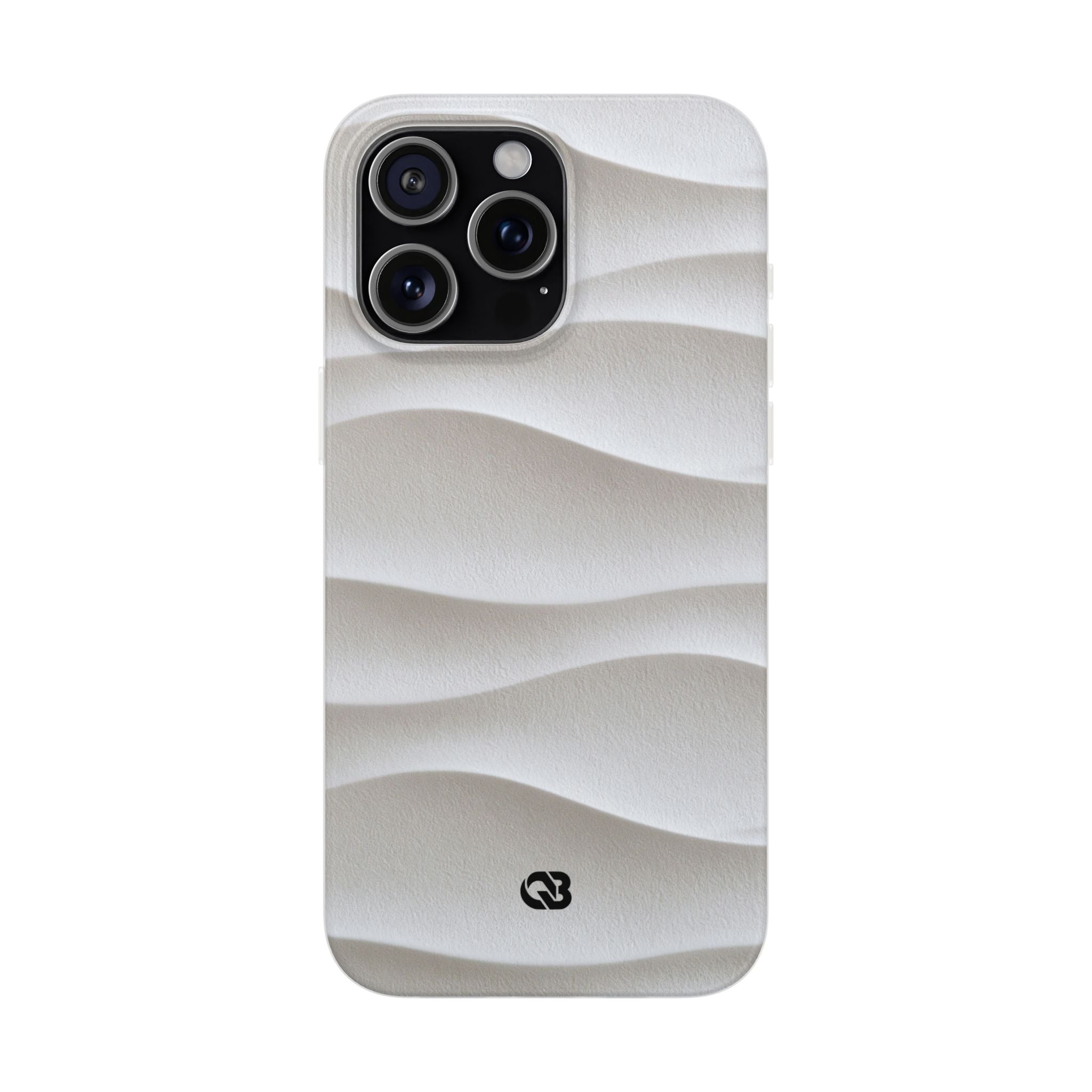 White Lite Phone Case for iPhone - Arctic Flow Ridges