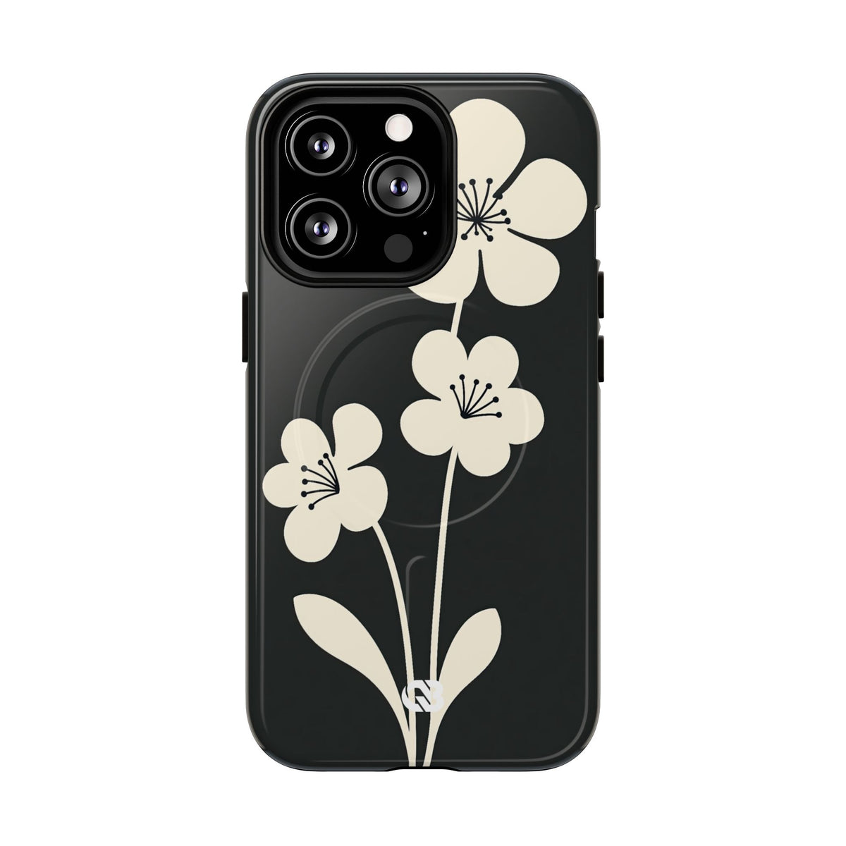 Nordic Blossom · Tough 2.0 Magnetic Phone Case for iPhone · Black
