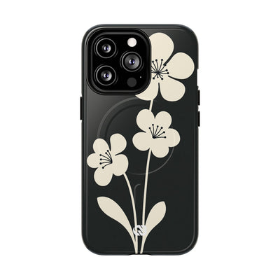 Nordic Blossom · Tough 2.0 Magnetic Phone Case for iPhone · Black