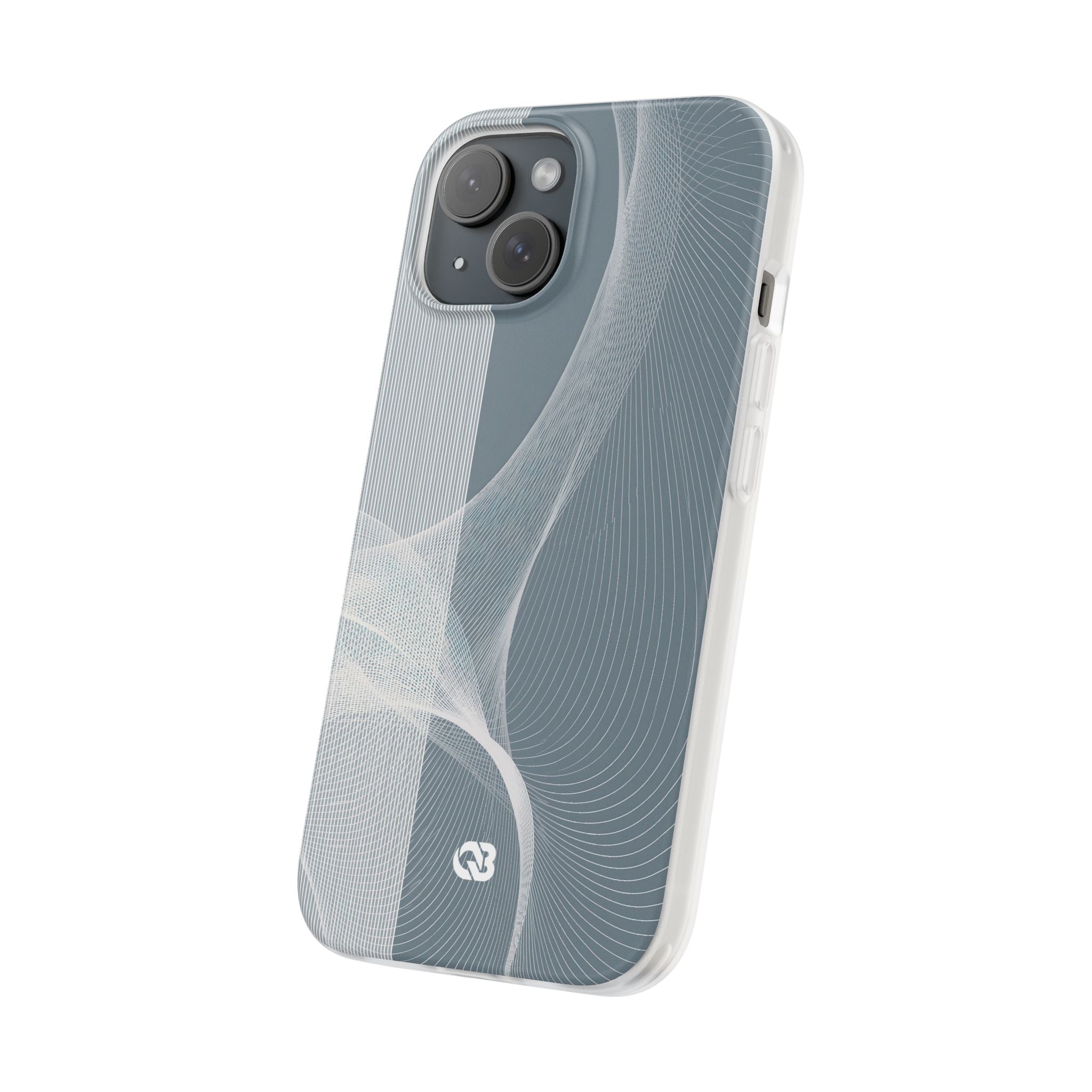 Grey Lite Phone Case for iPhone - Slate Mesh Horizon