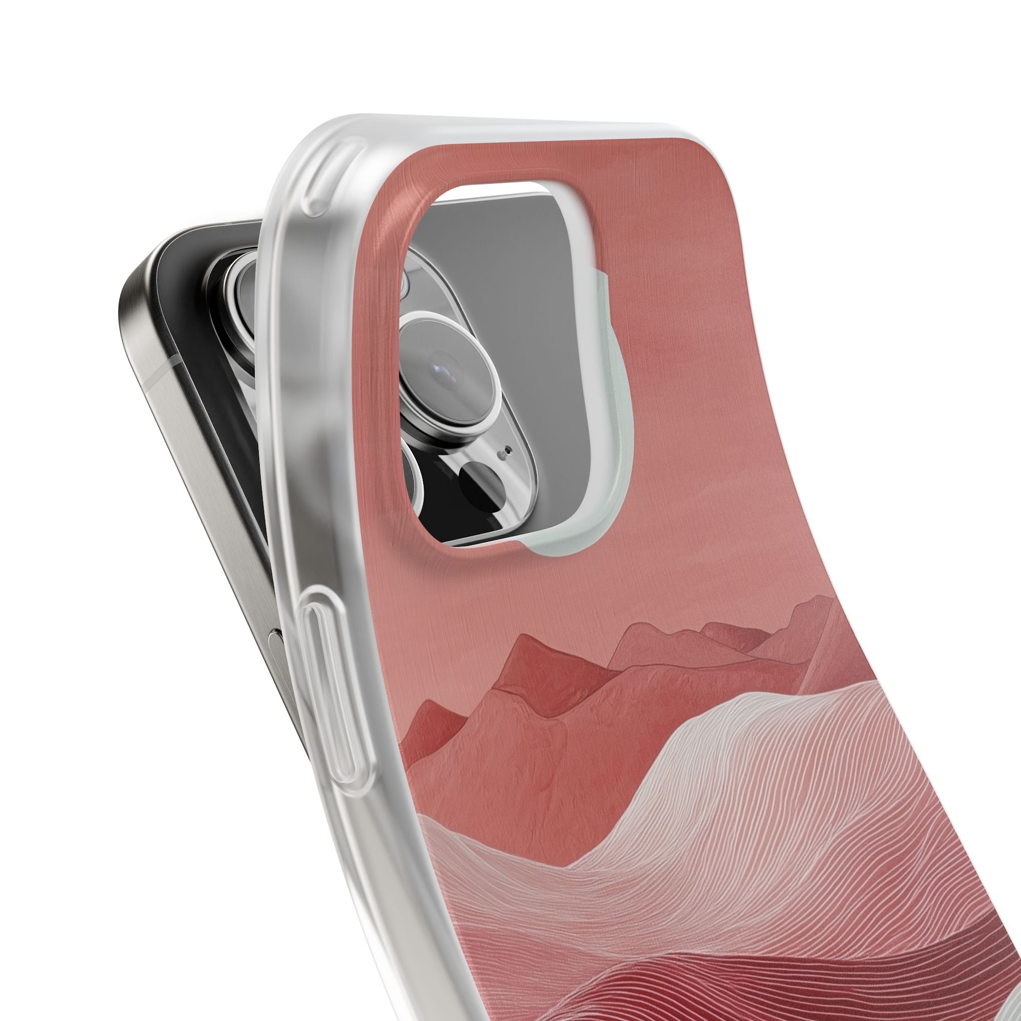 White Orb Dunes iPhone 16 Pro Max Case - Soft