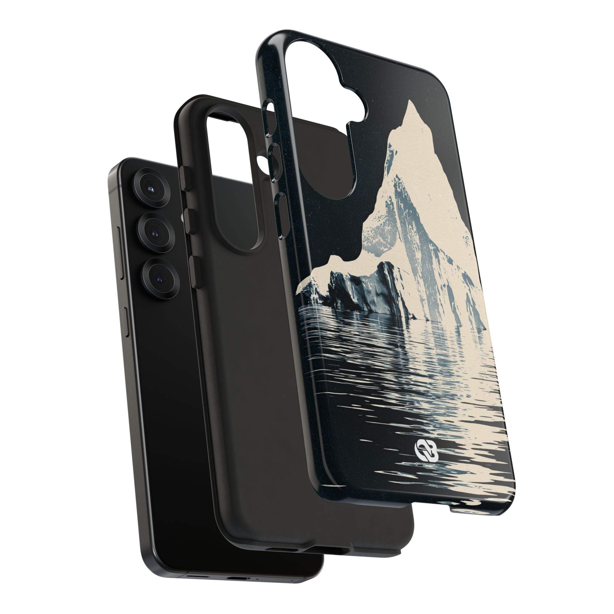 Blue Tough Phone Case for Samsung - Frozen Navy Monolith