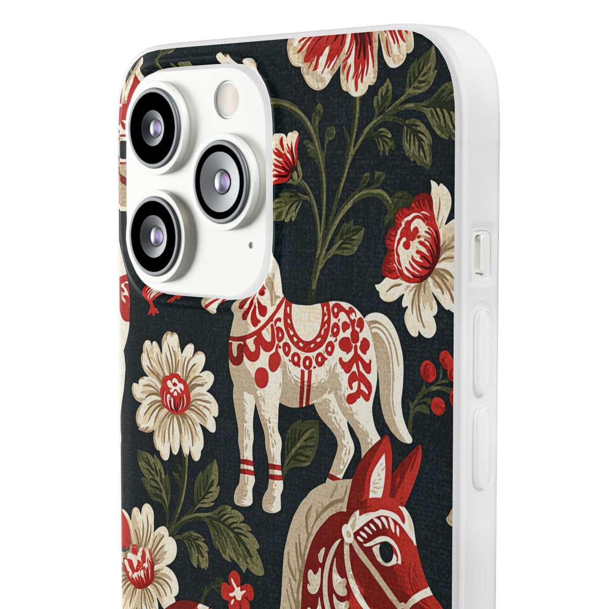 Nordic Dala Meadow · Lite Phone Case for iPhone ·  Red