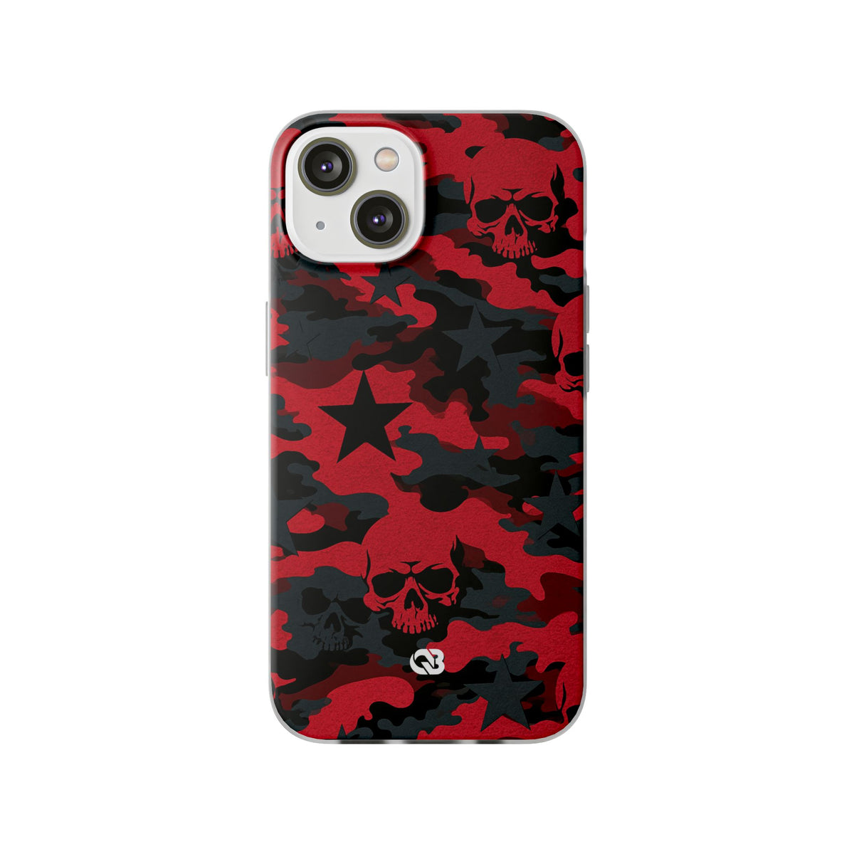 Crimson Skull Camo · Lite Phone Case for iPhone ·  Red