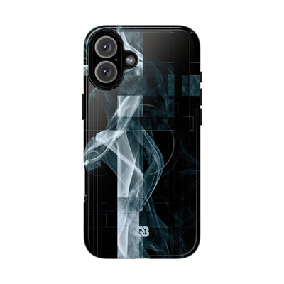 Black Tough 2.0 Magsafe Phone Case for iPhone - Arctic Vapor Grid