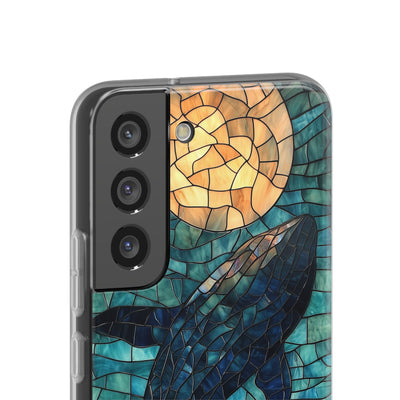 Stained Moon Whale · Soft Handyhülle für Samsung