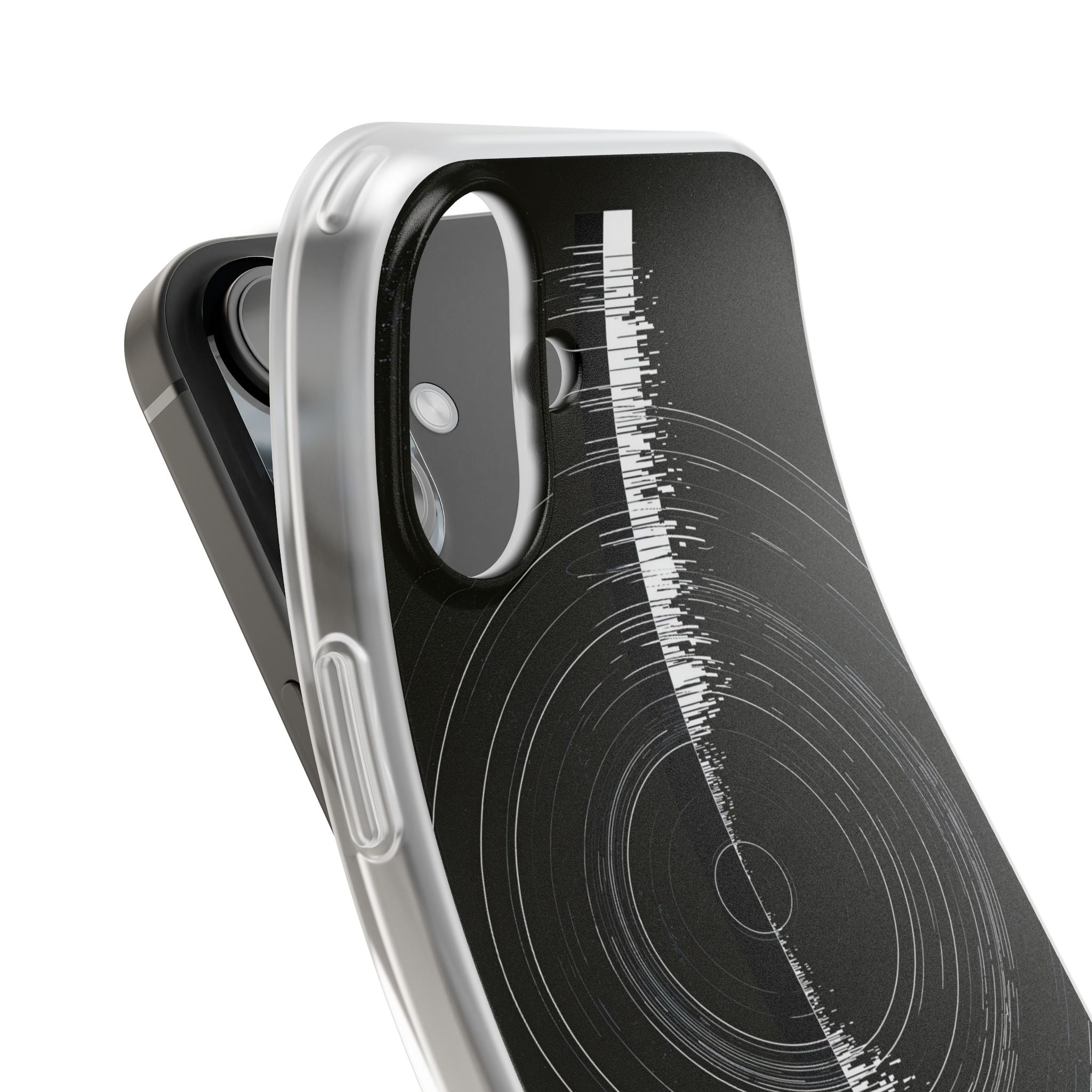 Black Lite Phone Case for iPhone - Obsidian Orbital Signal