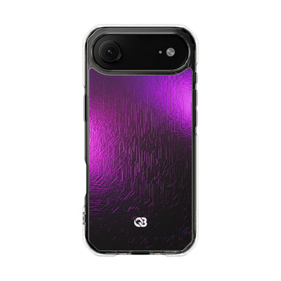Violet Cyber Circuit · Clear Impact Magnetic Phone Case for iPhone · Purple