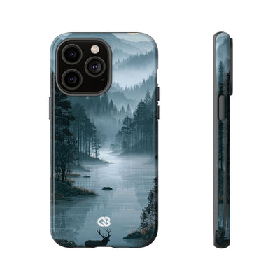 Silent Nordic Fjord · Tough Phone Case for iPhone · Blue