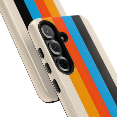 Retro Racing Stripes · Tough Custodia per Samsung