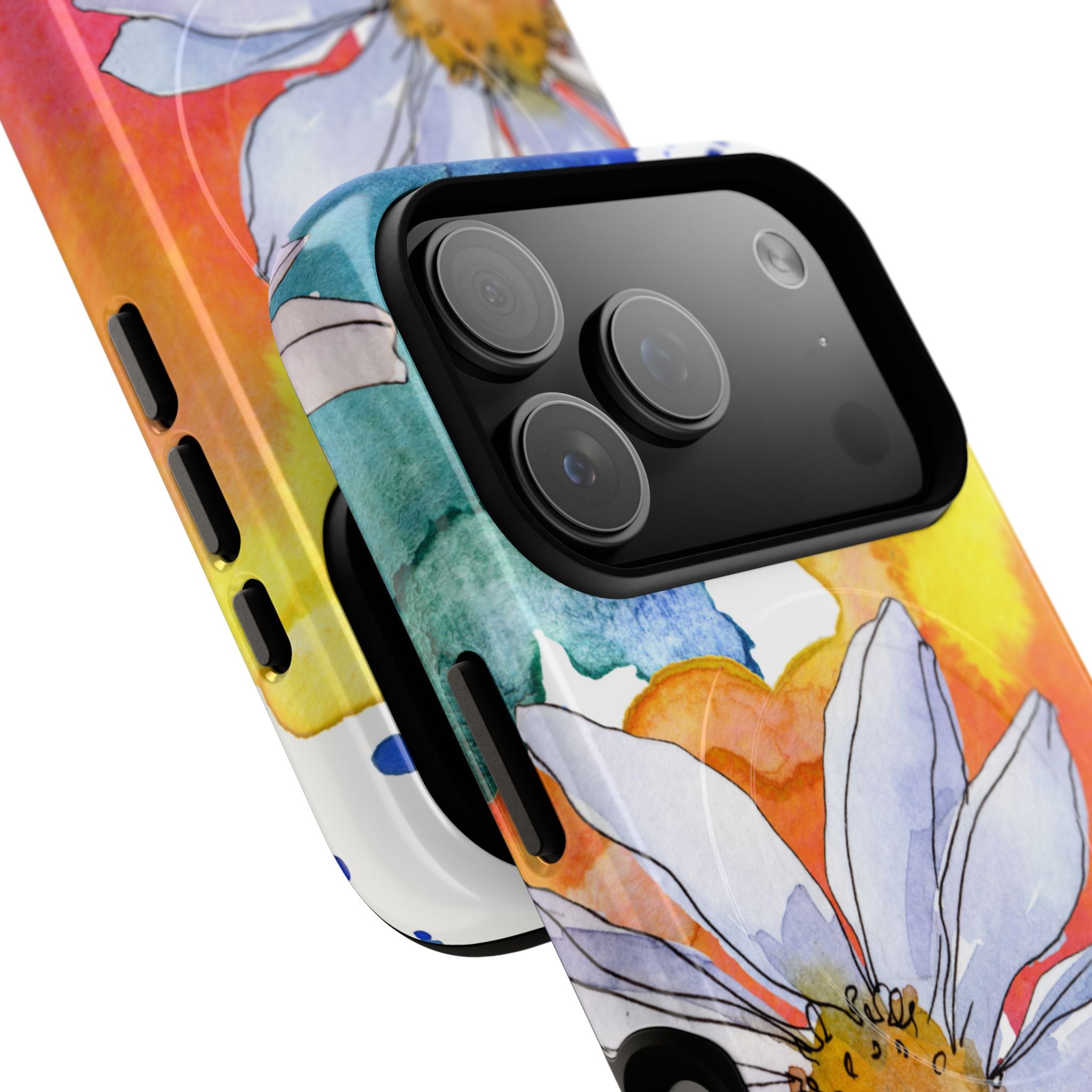 Vivid Bloom Splatter · Tough+ Handyhülle für iPhone · Magsafe
