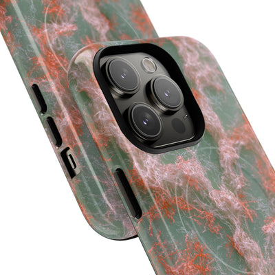 Coral Pixel Matrix · Tough 2.0 Magnetic Phone Case for iPhone · Green