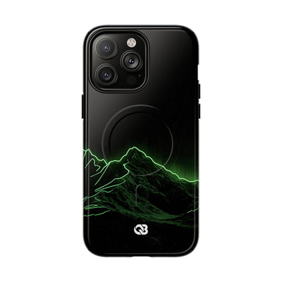 Nordic Mountain Contour · Tough 2.0 Magnetic Phone Case for iPhone · Black