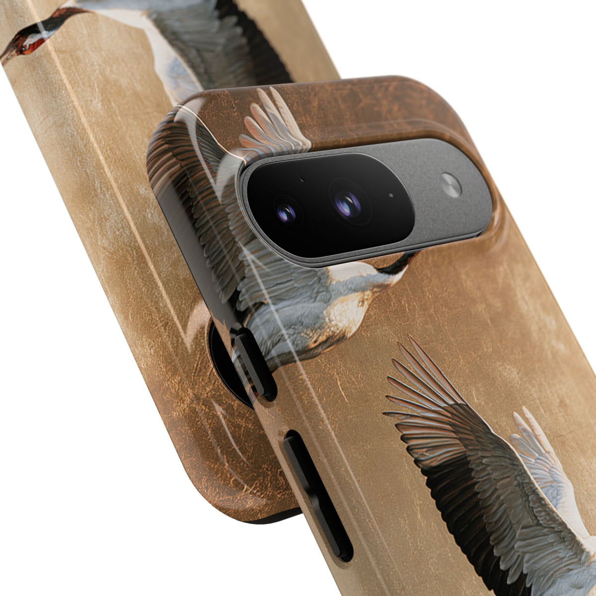 Golden Crane Flight · Tough Phone Case for Pixel ·  Gold