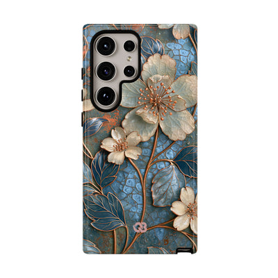 Gilded Blossom Reverie · Tough Phone Case for Samsung · Teal