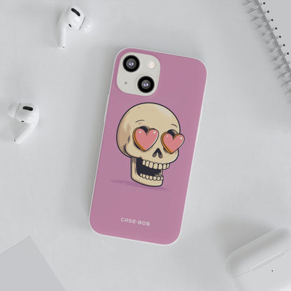 Heart Eyed Skull iPhone 13 mini Case - Soft