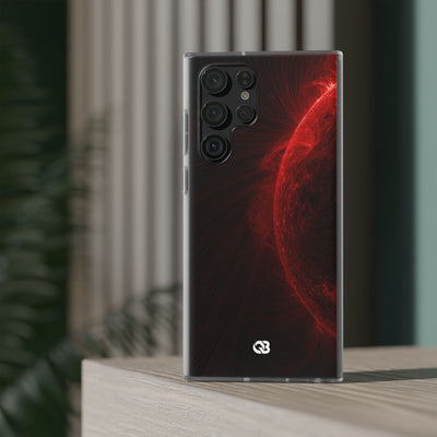 Red Lite Phone Case for Samsung - Solar Crimson Flare