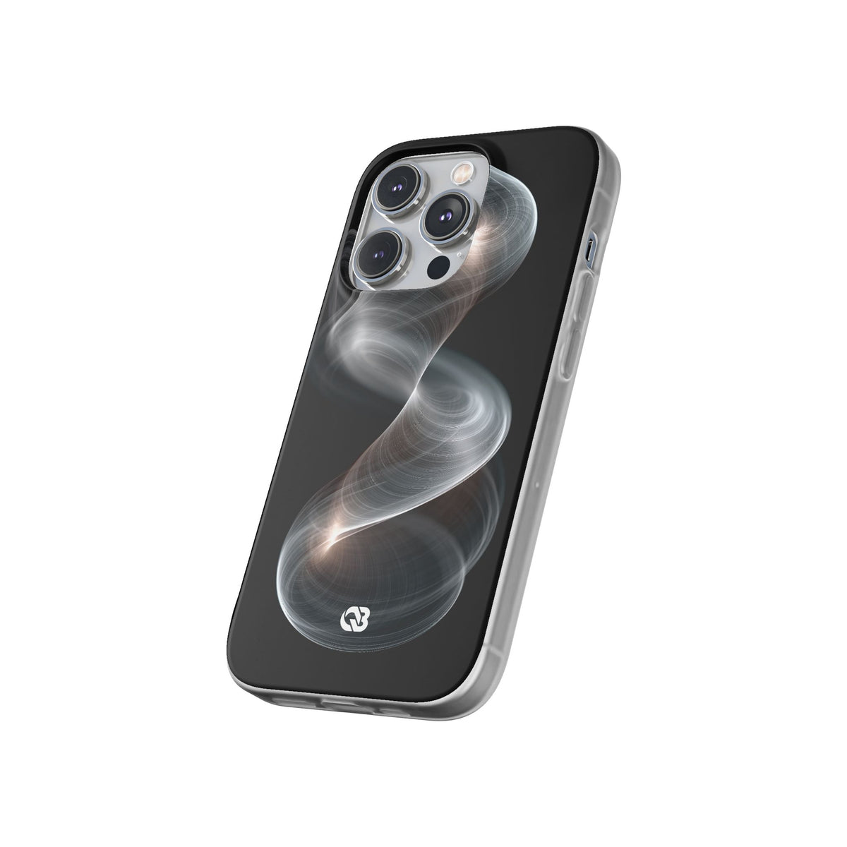 Luminous Vortex · Lite Phone Case for iPhone ·  Black