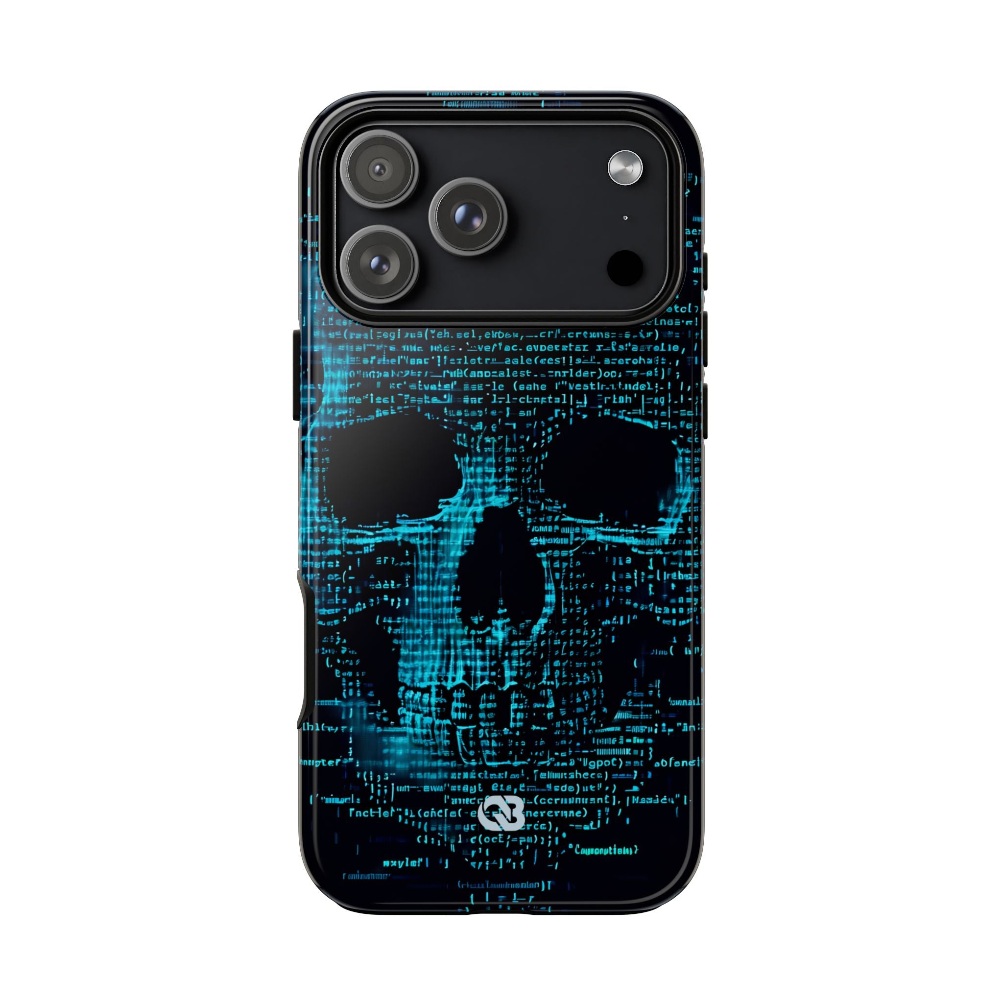 Cyan Glitch Skull · Tough