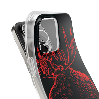 Nordic Elk · Lite Phone Case for iPhone ·  Black