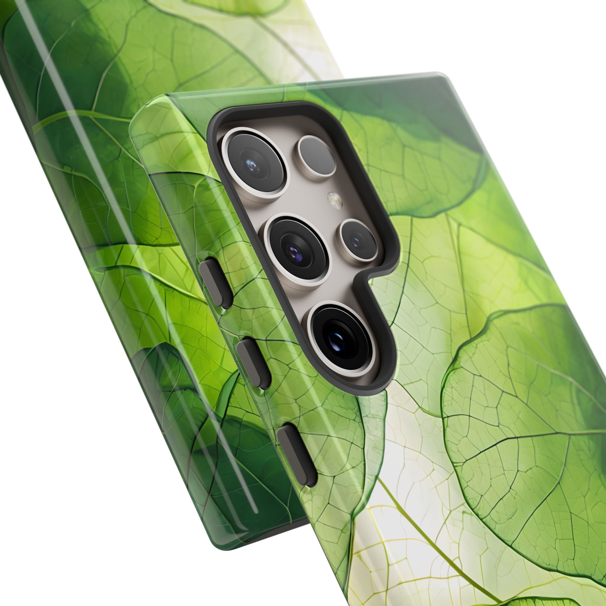 Emerald Leaf Veins · Tough Phone Case for Samsung