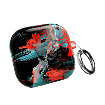 Fragmented Cyber Core · Hard Case for AirPods & AirPods Pro · Black