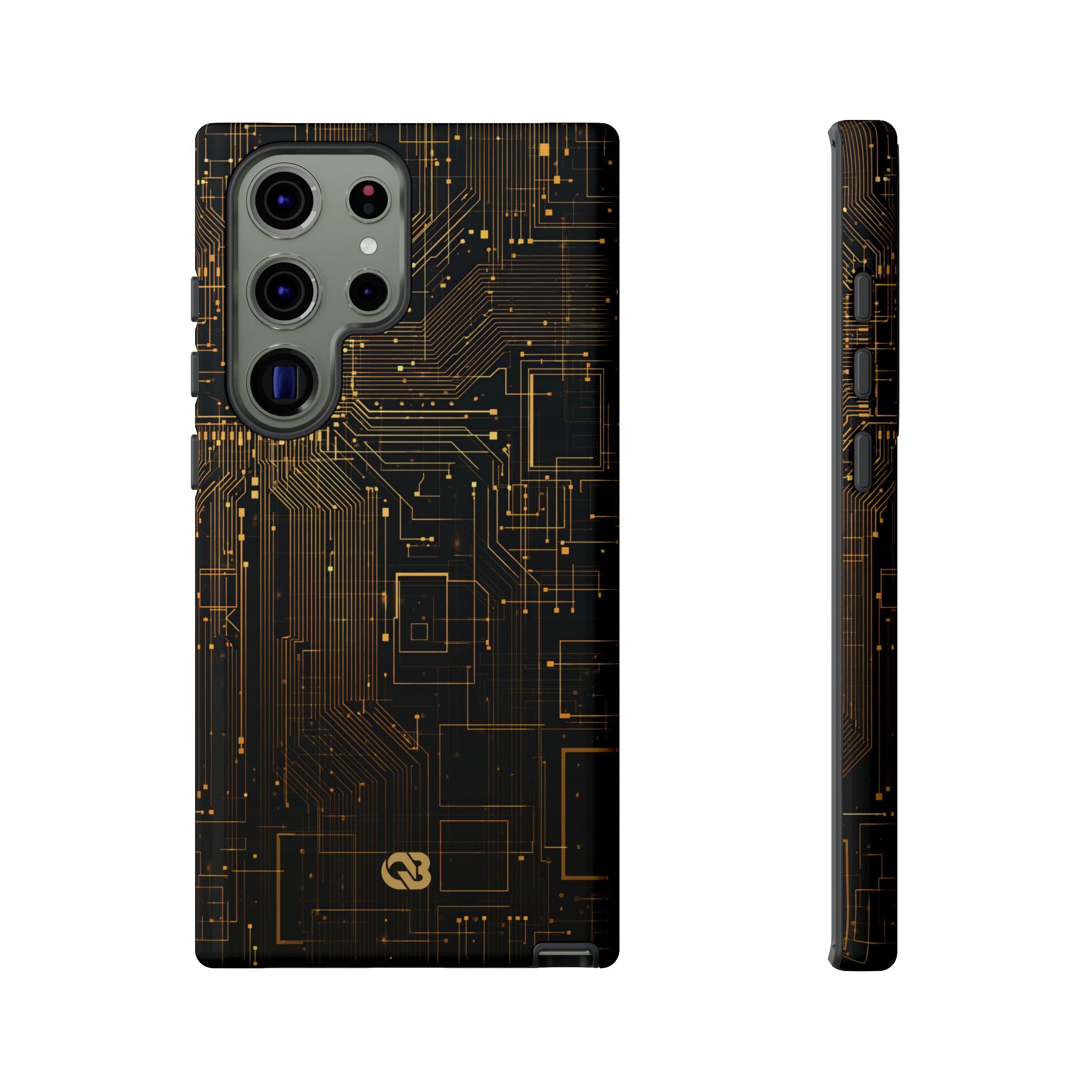 Gold Tough Phone Case for Samsung - Amber Core Mainframe