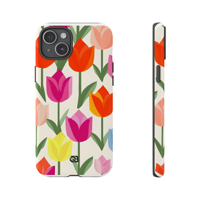 Vibrant Petal Grid · Tough Fundas para teléfono para iPhone