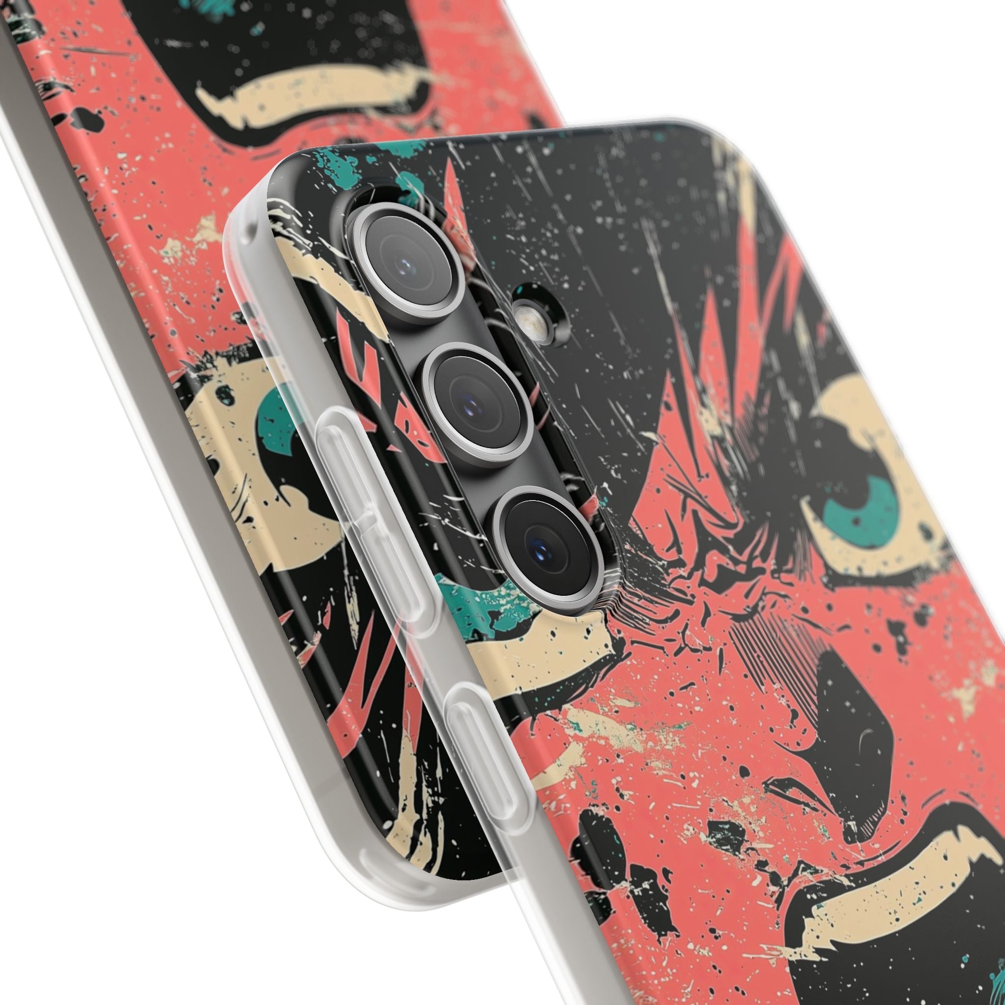 Schreiendes Gesicht Pink Samsung S24 Case - Soft