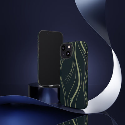 Serpentine Reeds · Tough Phone Case for iPhone · Green
